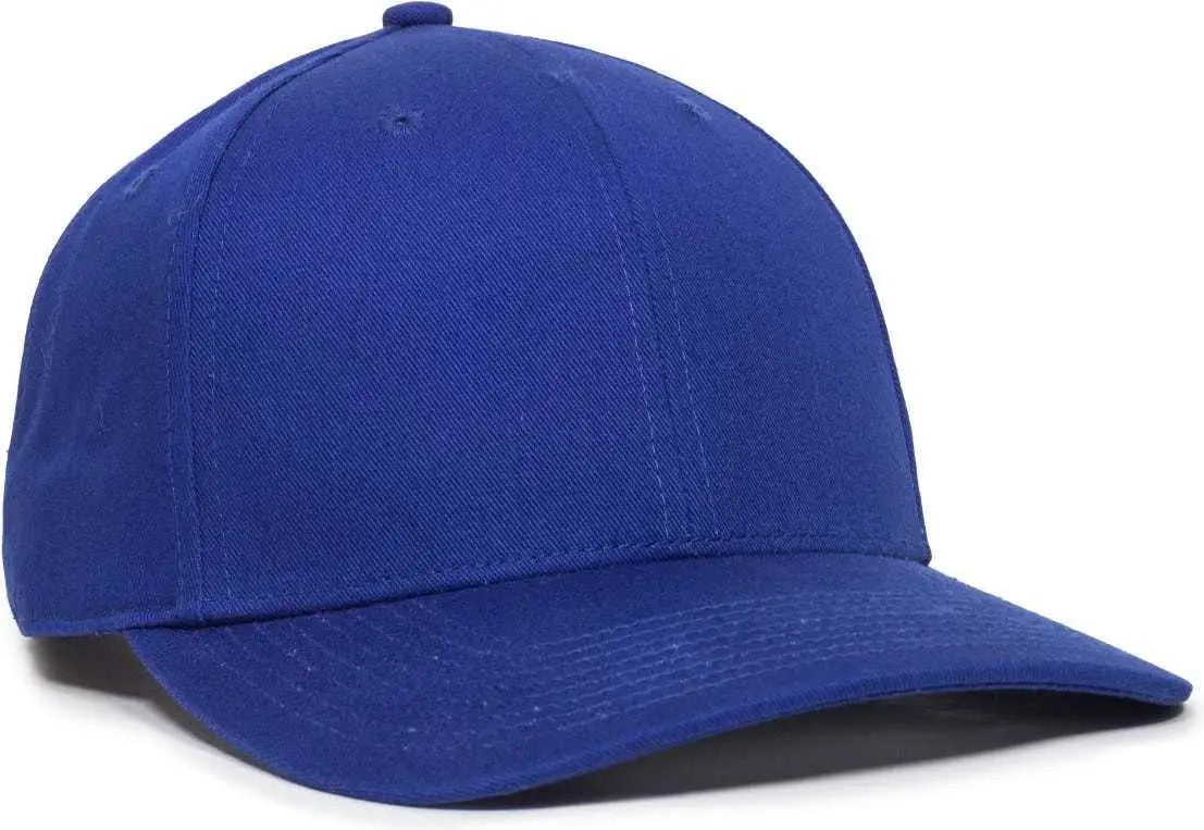 OC Sports OC871 Premium Modern Solid Back Cap - Royal - Royal / 6 3/8’’ - 7’’