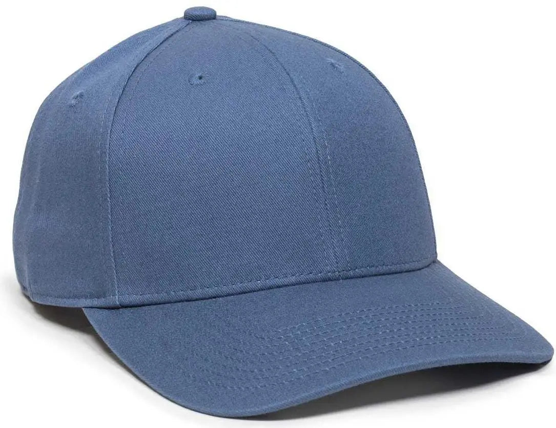OC Sports OC871 Premium Modern Solid Back Cap - Slate - Dark Gray / 6 7/8’’ - 7 1/2’’