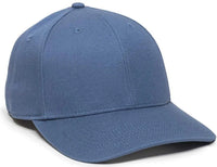 OC Sports OC871 Premium Modern Solid Back Cap - Slate - Dark Gray / 6 7/8’’ - 7 1/2’’