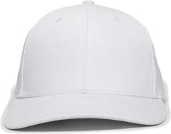 OC Sports OC871 Premium Modern Solid Back Cap - White - White / 6 7/8’’ - 7 1/2’’