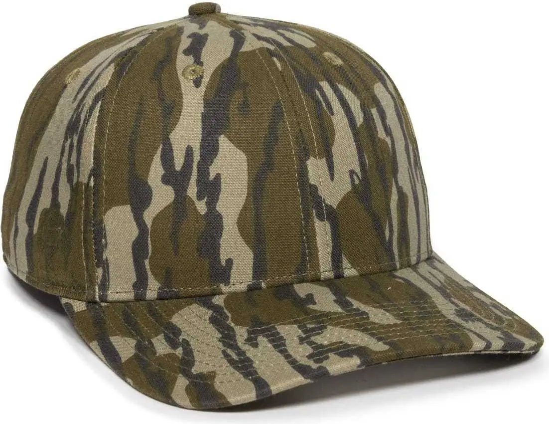 OC Sports OC871CAMO Premium Modern Solid Back Cap - Mossy Oak Original Bottomland - Mossy Oak / 6 7/8’’ - 7 1/2’’