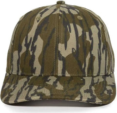 OC Sports OC871CAMO Premium Modern Solid Back Cap - Mossy Oak Original Bottomland - Mossy Oak / 6 7/8’’ - 7 1/2’’