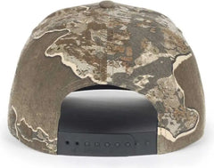 OC Sports OC871CAMO Premium Modern Solid Back Cap - Realtree Excape - Realtree / 6 7/8’’ - 7 1/2’’