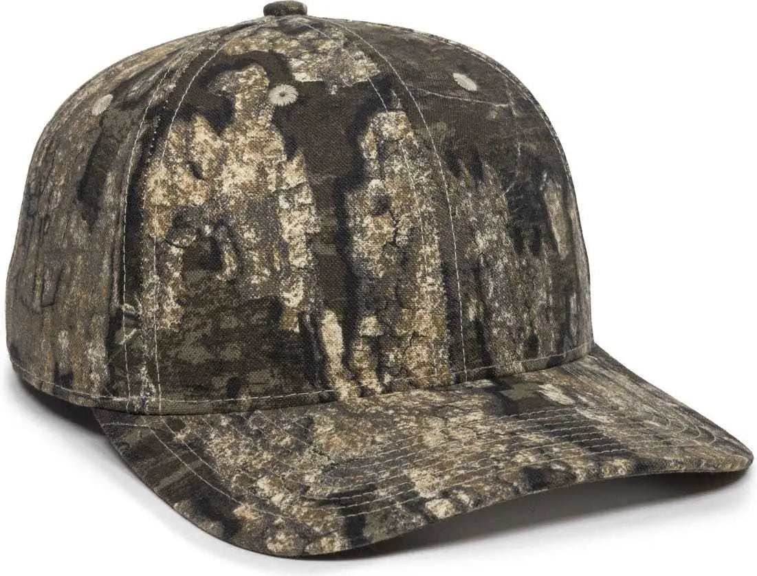 OC Sports OC871CAMO Premium Modern Solid Back Cap - Realtree Timber - Realtree / 6 7/8’’ - 7 1/2’’