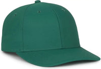 OC Sports OC871PF Solid Pro Crown Polyester Cap - Dark Green - Green / Youth