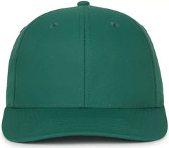 OC Sports OC871PF Solid Pro Crown Polyester Cap - Dark Green