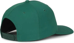 OC Sports OC871PF Solid Pro Crown Polyester Cap - Dark Green