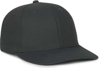 OC Sports OC871PF Solid Pro Crown Polyester Cap - Graphite - Dark Gray / Youth