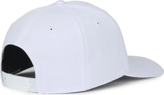 OC Sports OC871PF Solid Pro Crown Polyester Cap - White