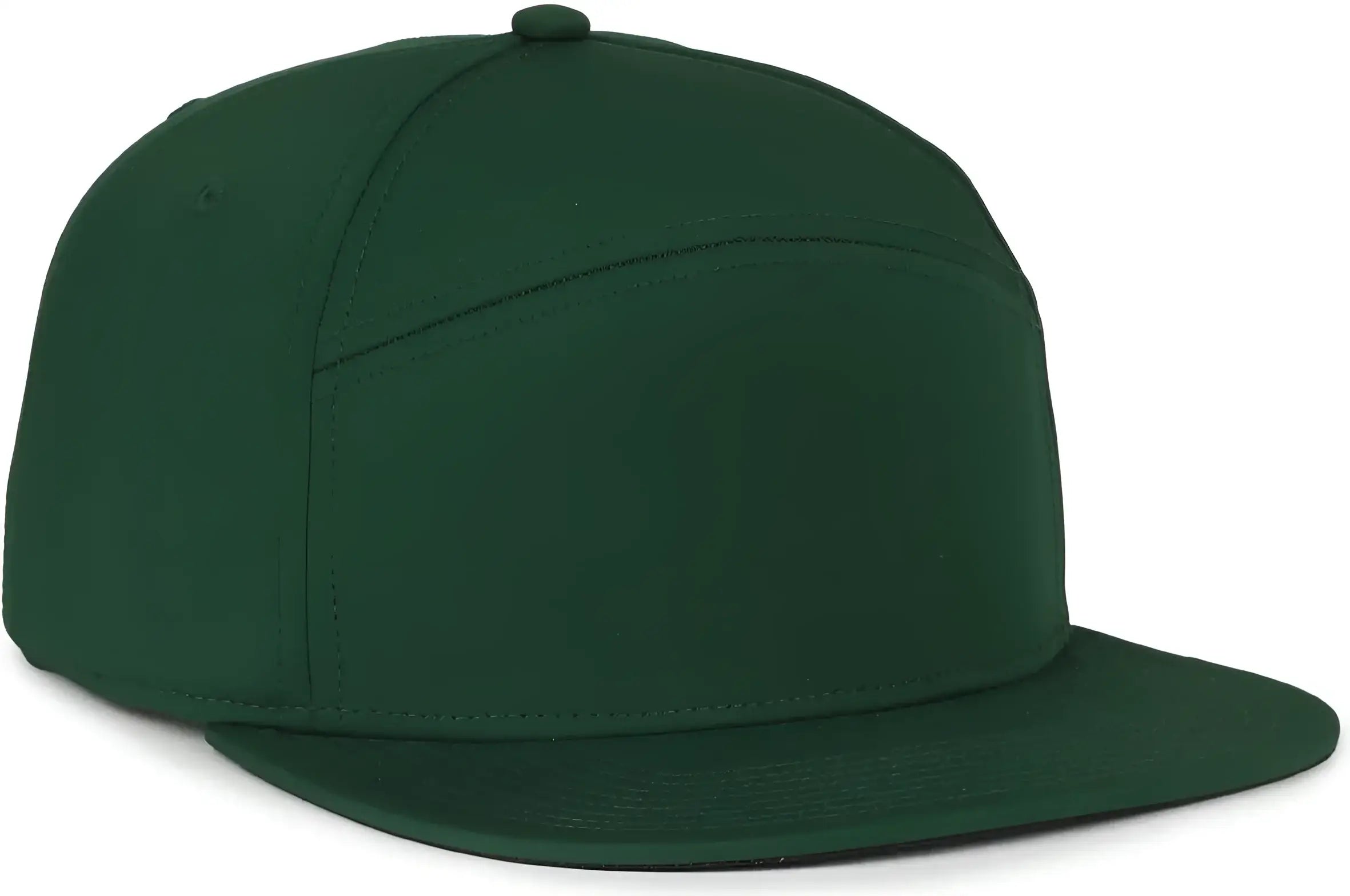 OC Sports OC900 Split Panel Performance Snap Back Cap - Dark Green - Green / OSFM