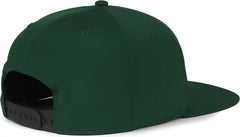 OC Sports OC900 Split Panel Performance Snap Back Cap - Dark Green - Green / OSFM