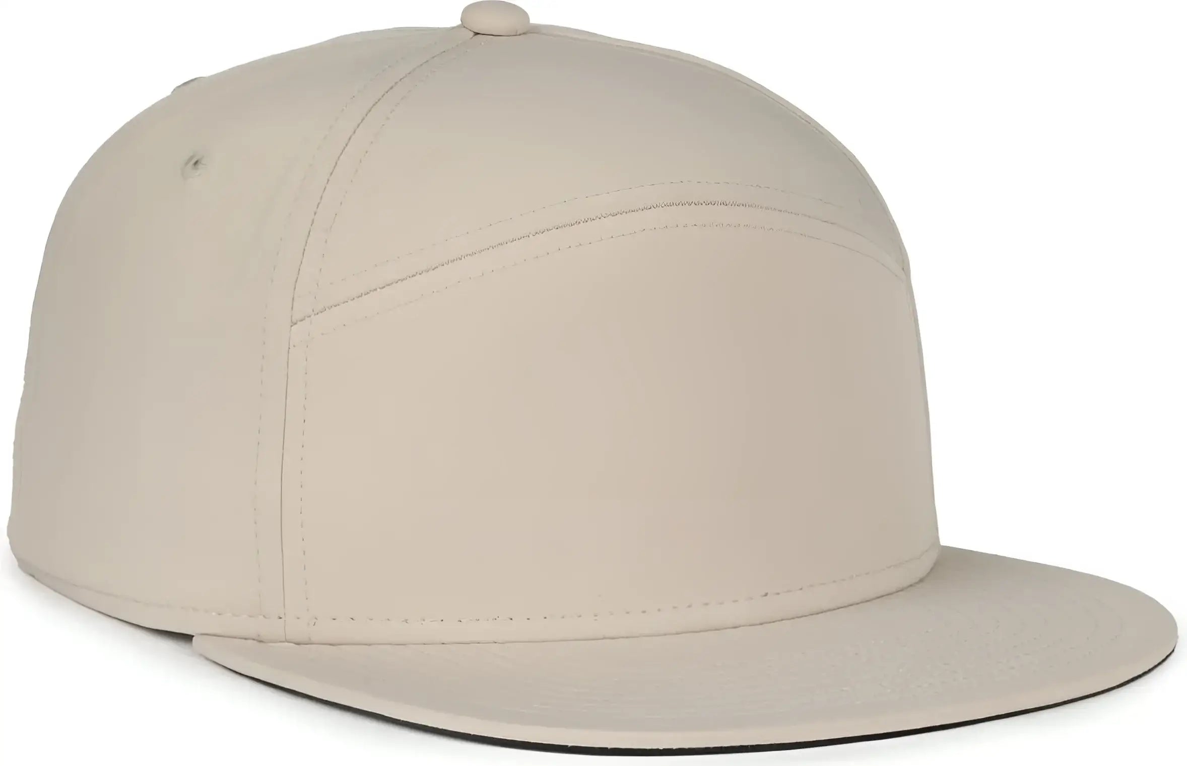 OC Sports OC900 Split Panel Performance Snap Back Cap - Khaki - Khaki / OSFM