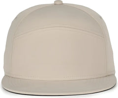 OC Sports OC900 Split Panel Performance Snap Back Cap - Khaki - Khaki / OSFM