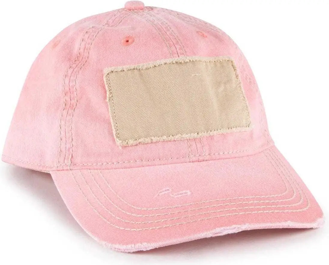 OC Sports OC902 Pigment Dyed Cotton Twill Cap - Coral - Coral / 6 7/8’’ - 7 1/2’’