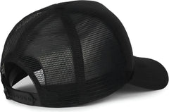 OC Sports OCFOAM 5 Panel Foam Mesh Trucker with Cord Cap - Black Black - Black / OSFM