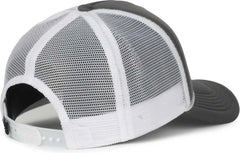 OC Sports OCFOAM 5 Panel Foam Mesh Trucker with Cord Cap - Charcoal White - White / OSFM