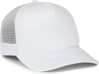 OC Sports OCFOAM 5 Panel Foam Mesh Trucker with Cord Cap - White White - White / OSFM
