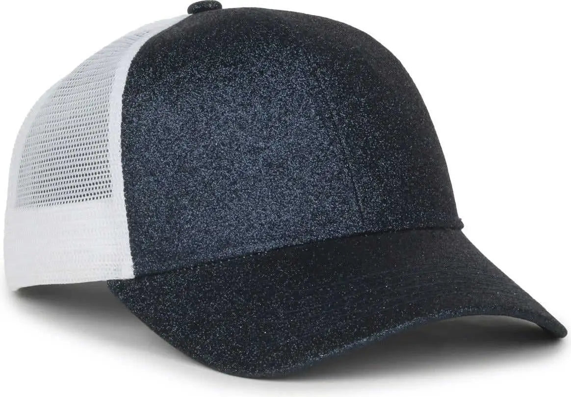 OC Sports OCGLTR Glitter Mesh Back Cap - Galaxy White - White / Ladies
