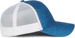 OC Sports OCGLTR Glitter Mesh Back Cap - Sapphire White - White / Ladies