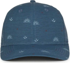 OC Sports OCP100 Sublimated Pattern Pro Crown Cap - Agave Sunset Slate Blue - Blue / OSFM