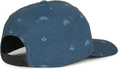 OC Sports OCP100 Sublimated Pattern Pro Crown Cap - Agave Sunset Slate Blue - Blue / OSFM