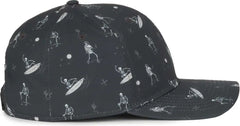 OC Sports OCP100 Sublimated Pattern Pro Crown Cap -Ghostrider Charcoal - Dark Gray / OSFM