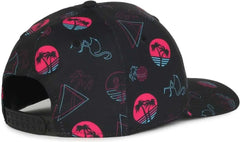 OC Sports OCP100 Sublimated Pattern Pro Crown Cap -Miami Black - Black / OSFM