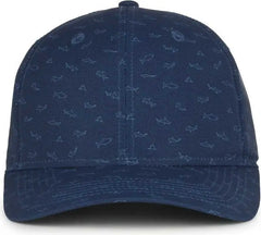 OC Sports OCP100 Sublimated Pattern Pro Crown Cap -Sharks Navy - Navy / OSFM