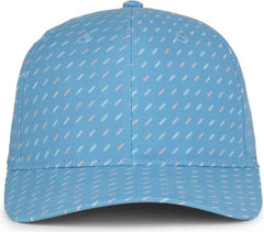 OC Sports OCP100 Sublimated Pattern Pro Crown Cap -Surfboard Light Blue - Blue / OSFM
