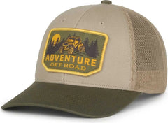 OC Sports OFFRD01 Adventure Off Road Patch Cap - Tan - Tan / 6 7/8’’ - 7 1/2’’