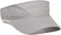 OC Sports PCTV-100 Adjustable Cotton Visors - 100 Light Gray - Light Gray / Youth