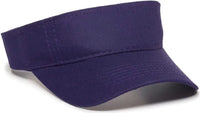 OC Sports PCTV-100 Adjustable Cotton Visors - Purple - Purple / 6 3/8’’ - 7’’