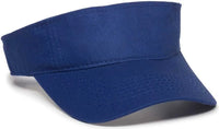 OC Sports PCTV-100 Adjustable Cotton Visors - Royal - Royal / 6 3/8’’ - 7’’