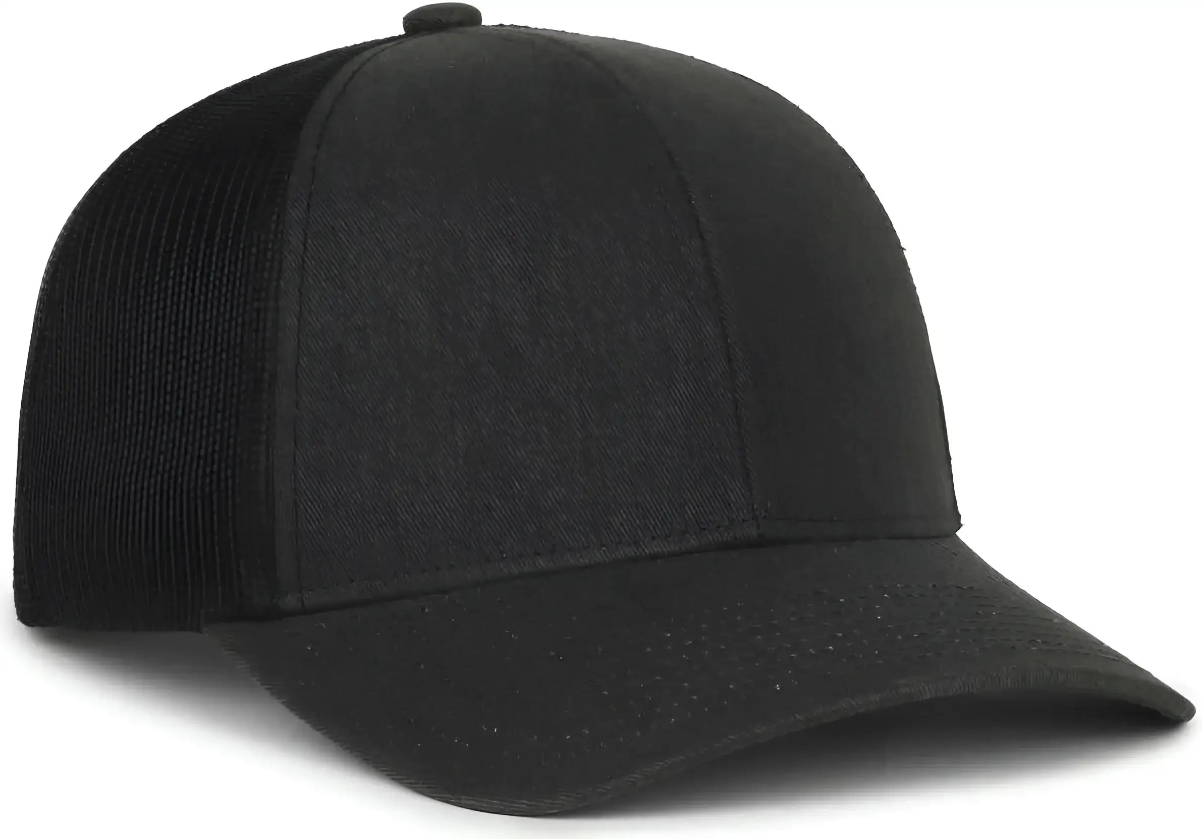 OC Sports PDT20M Pigment Dyed Twill Mesh Back Cap - Black Black - Black / OSFM