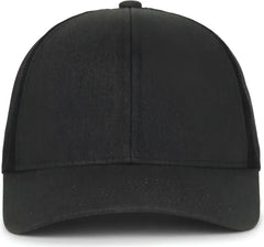 OC Sports PDT20M Pigment Dyed Twill Mesh Back Cap - Black Black - Black / OSFM