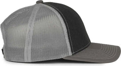 OC Sports PDT20M Pigment Dyed Twill Mesh Back Cap - Black Light Gray Charcoal - Dark Gray / OSFM