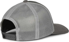 OC Sports PDT20M Pigment Dyed Twill Mesh Back Cap - Black Light Gray Charcoal - Dark Gray / OSFM