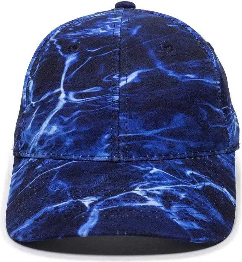 OC Sports PFC-100 Adjustable Cap - Mossy Oak Elements Agua Marlin - Mossy Oak / 6 7/8’’ - 7 1/2’’