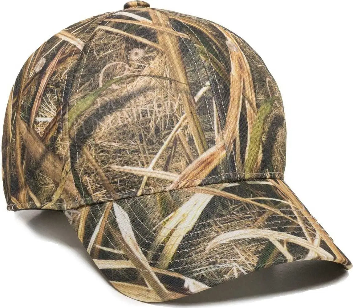 OC Sports PFC-100 Adjustable Cap - Mossy Oak Shadow Grass Blades Ducks Unlimited Edition - Mossy Oak Shadow Grass