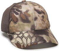 OC Sports PFC-150M Adjustable Mesh Back Cap - Kryptek Highlander Brown - Kryptek Highlander Brown / 6 7/8’’ - 7 1/2’’