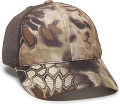 OC Sports PFC-150M Adjustable Mesh Back Cap - Kryptek Highlander Brown - Kryptek Highlander Brown / 6 7/8’’ - 7 1/2’’