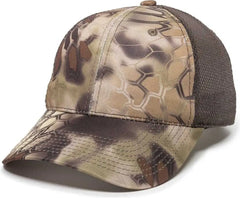 OC Sports PFC-150M Adjustable Mesh Back Cap - Kryptek Highlander Brown - Kryptek Highlander Brown / 6 7/8’’ - 7 1/2’’