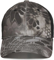 OC Sports PFC-150M Adjustable Mesh Back Cap - Kryptek Raid Black - Kryptek Raid Black / 6 7/8’’ - 7 1/2’’