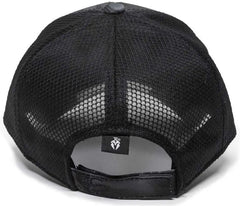OC Sports PFC-150M Adjustable Mesh Back Cap - Kryptek Typhon Black - Kryptek Typhon Black / 6 7/8’’ - 7 1/2’’
