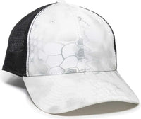 OC Sports PFC-150M Adjustable Mesh Back Cap - Kryptek Wraith Black - Kryptek Wraith Black / 6 7/8’’ - 7 1/2’’
