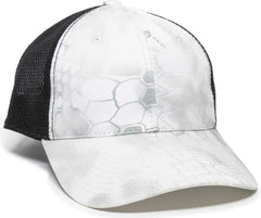 OC Sports PFC-150M Adjustable Mesh Back Cap - Kryptek Wraith Black - Kryptek Wraith Black / 6 7/8’’ - 7 1/2’’