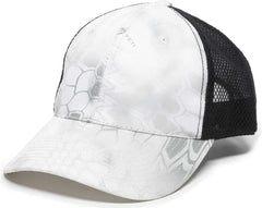 OC Sports PFC-150M Adjustable Mesh Back Cap - Kryptek Wraith Black - Kryptek Wraith Black / 6 7/8’’ - 7 1/2’’