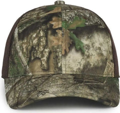 OC Sports PFC-150M Adjustable Mesh Back Cap - Realtree APX Brown - Realtree Brown / OSFM