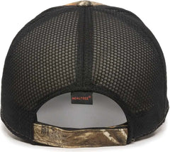 OC Sports PFC-150M Adjustable Mesh Back Cap - Realtree Edge Black - Realtree Edge Black / 6 7/8’’ - 7 1/2’’