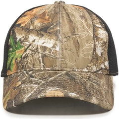 OC Sports PFC-150M Adjustable Mesh Back Cap - Realtree Edge Black - Realtree Edge Black / 6 7/8’’ - 7 1/2’’